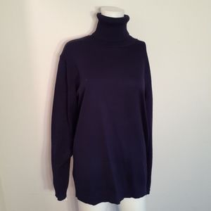 Paul Jones Navy turtleneck sweater slim fit xl